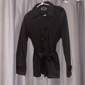 Ambiance Black Trench Coat